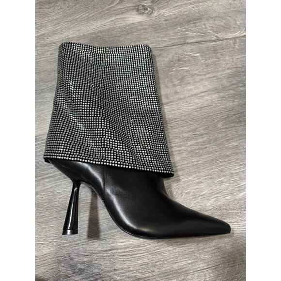 Black Suede Studio Cecille Ankle Embellished Rhinestones Boots new EU 42/US 10.5 - Picture 16 of 16